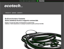 Tablet Screenshot of ecotechsrl.net